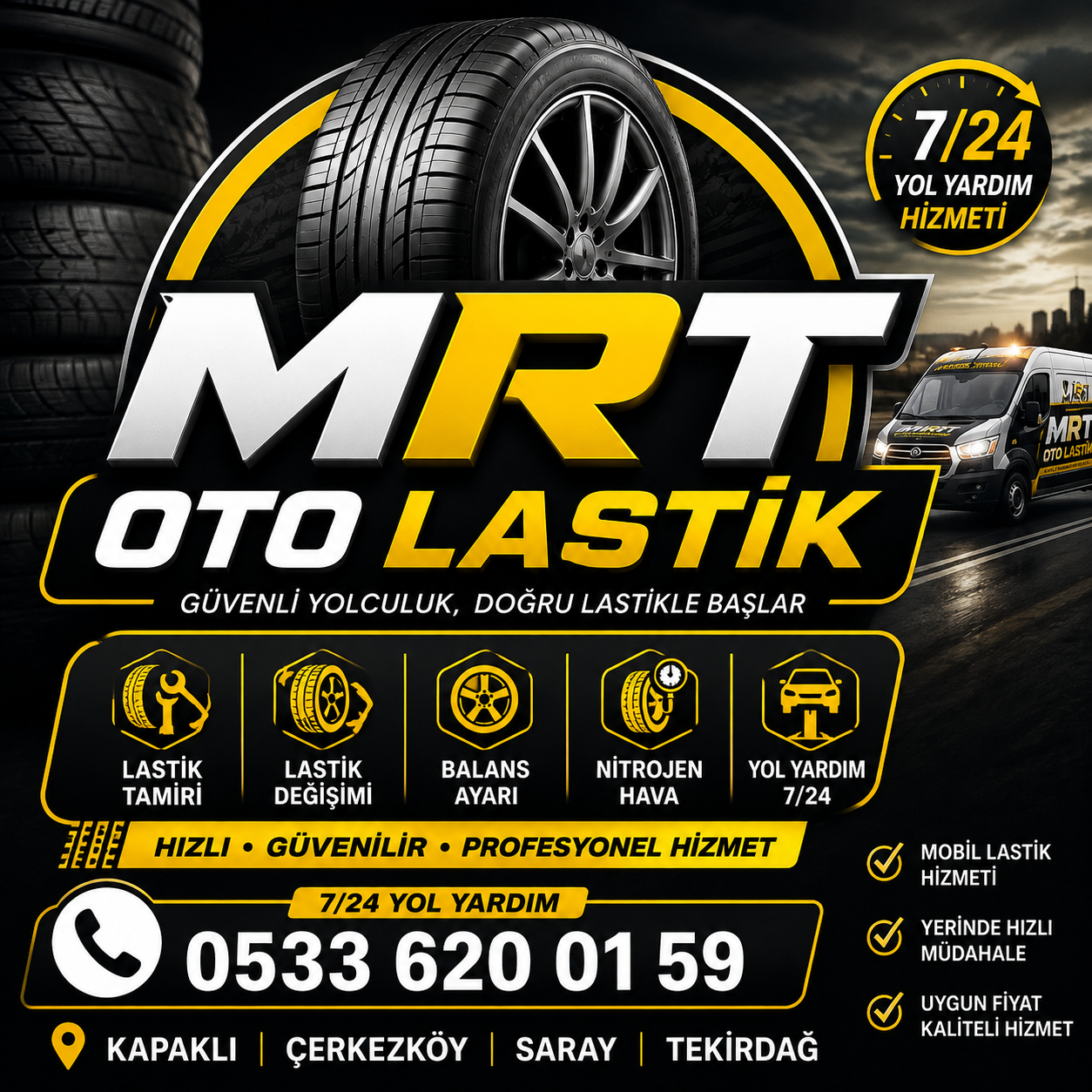 Mrt Oto Lastik Yerinde Tamir